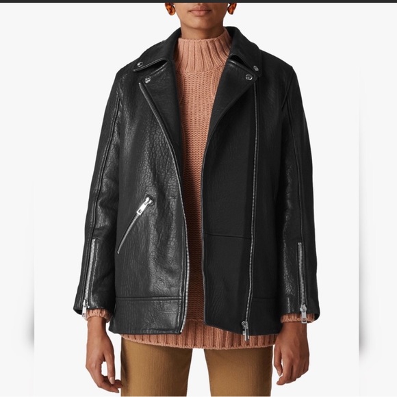 Whistles Jackets & Coats Whistles Black 0 Sheep Leather Biker Moto